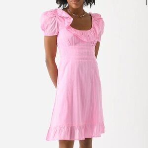 Wallflower Pink Ruffle Mini Dress